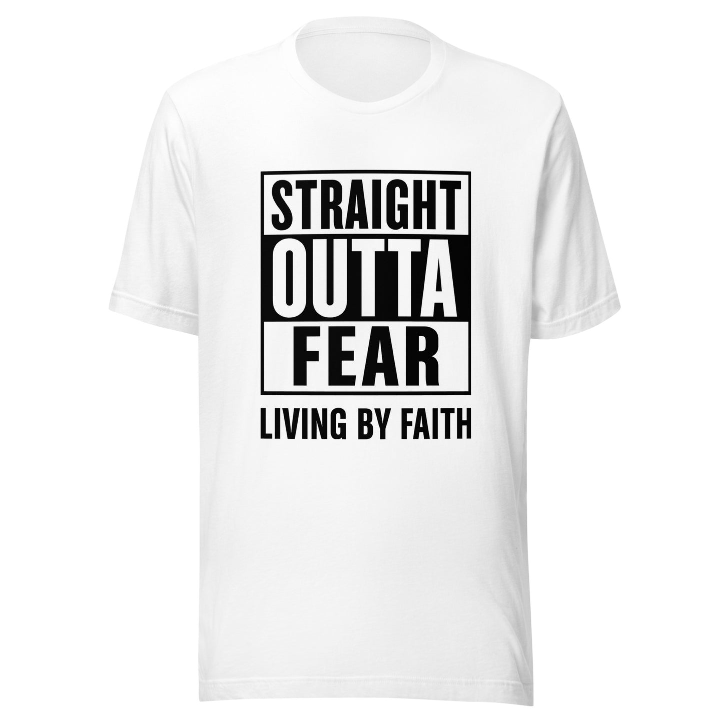 Straight Outta Fear Unisex T-Shirt White